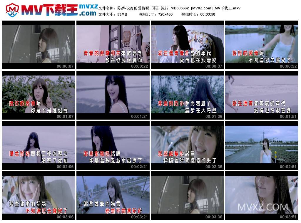 陈娇-说好的爱情呢_国语_流行_MB505662